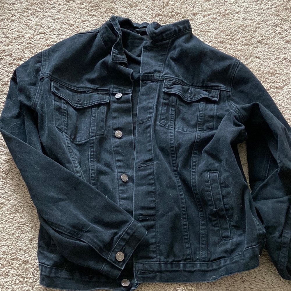 Black jean jacket